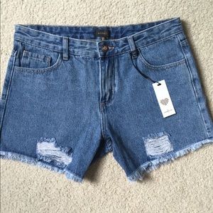 Medium Wash Jean Shorts